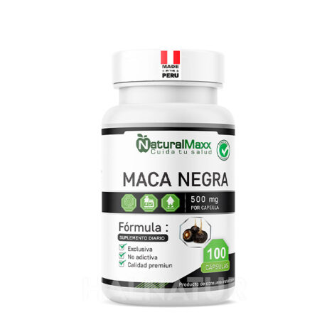 Maca negra 500 mg 100 capsulas naturalmaxx