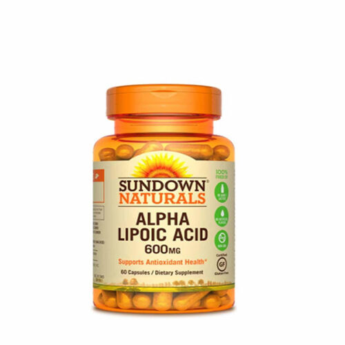 Ácido Alfa Lipoico 600 mg Sundown Naturals 60 capsulas