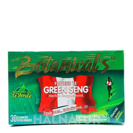 Fitness Té Green Seng botanicals 30 filtrantes