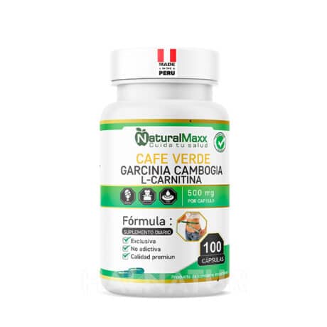 Cafe verde + l-carnitina + garcinia cambogia 100 capsulas