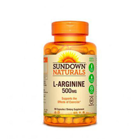 L-arginina 500mg sundown natural 90 capsulas