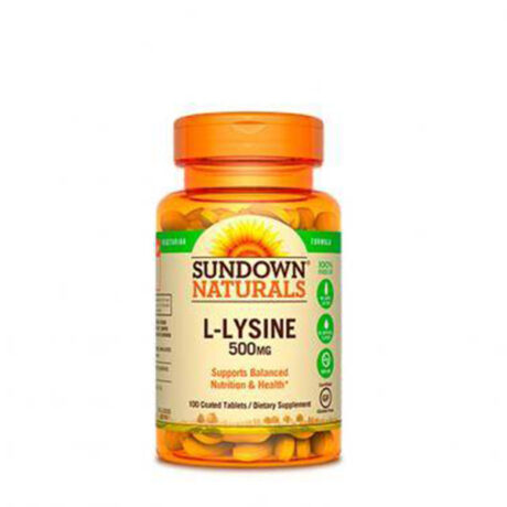 L-lysina 500mg sundown natural 100 tabletas