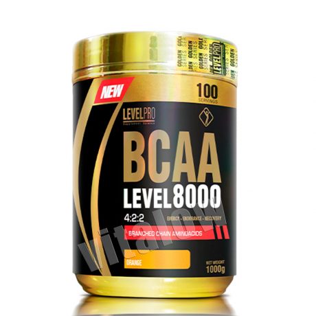 bcaa level 8000 sabor naranja proteina