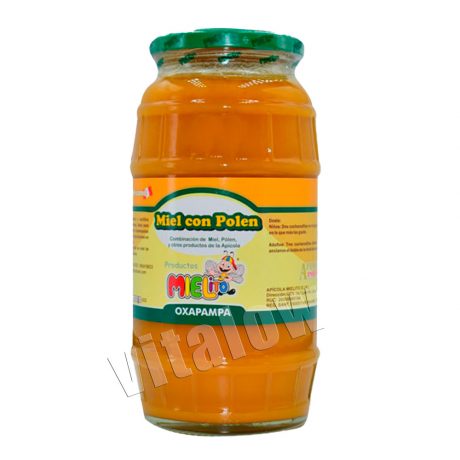 vitapolen miel de abeja con polen y jalea real mielito de 1 litro