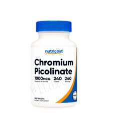 Picolinato de cromo(chromiun picolinate) 1000mcg Nutricost 240 capsulas