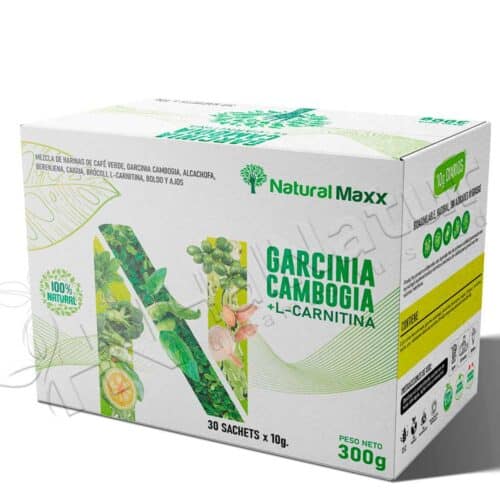 garcinia cambogia + cafe verde naturalmaxx caja 30 sobres