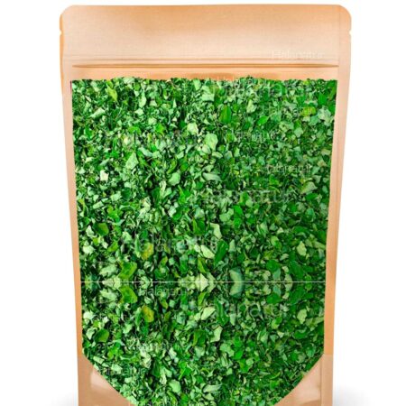 Hojas de moringa secas deshidratadas