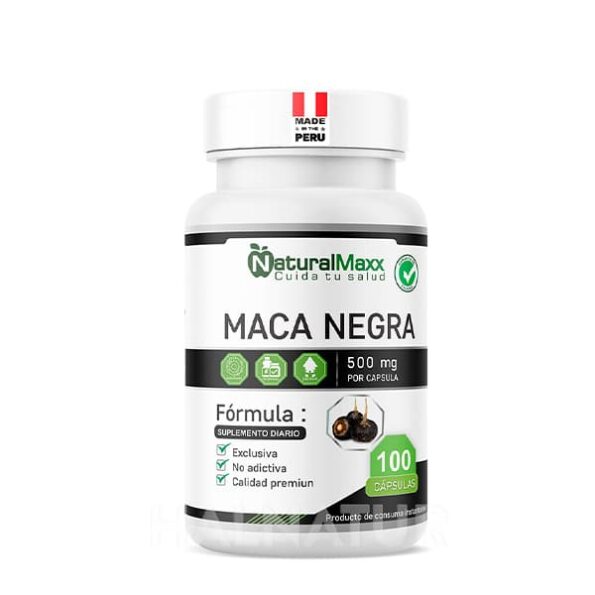 Maca negra 500 mg 100 capsulas naturalmaxx