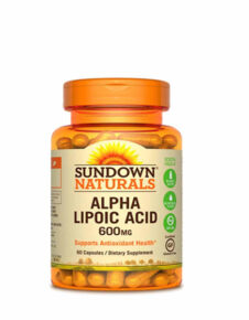 Ácido Alfa Lipoico 600 mg Sundown Naturals 60 capsulas