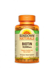 Biotin 10000 mcg  sundown natural 120 capsulas