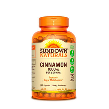 Cinnamon 1000mg sundown natural 200 capsulas