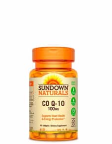 Co - Enzima Q10- 100mg Sundown Naturals 40 Softgels