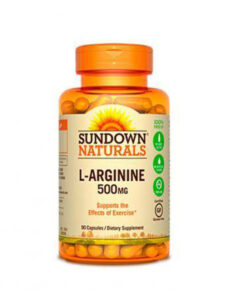 L-arginina 500mg sundown natural 90 capsulas