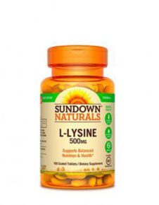 L-lysina 500mg sundown natural 100 tabletas