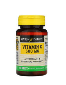 Vitamina C-500 mg Mason natural 100 tabletas