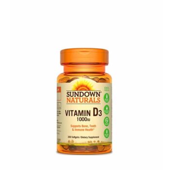 Vitamina D3 1000UI sundown natural 120 tabletas