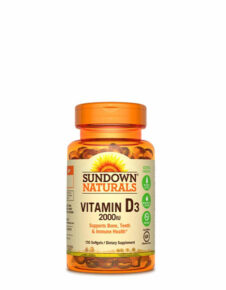Vitamina D3 2000UI sundown natural 150 softgels