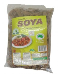 Carne de soya trozos res granulado hoja verde 500 gr