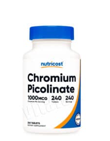 Picolinato de cromo(chromiun picolinate) 1000mcg Nutricost 240 capsulas