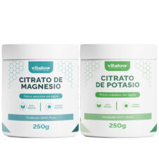 Pack de Citrato de Potasio 250gr + Citrato de magnesio frasco 250gr  Vitalow