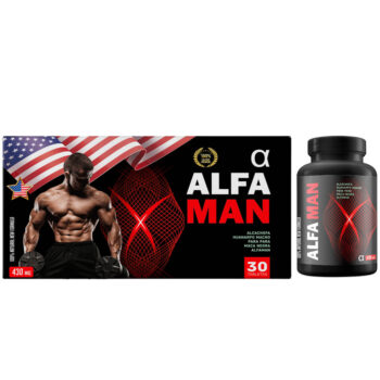 Alfa man caja 6 frascos 30 tabletas c/u